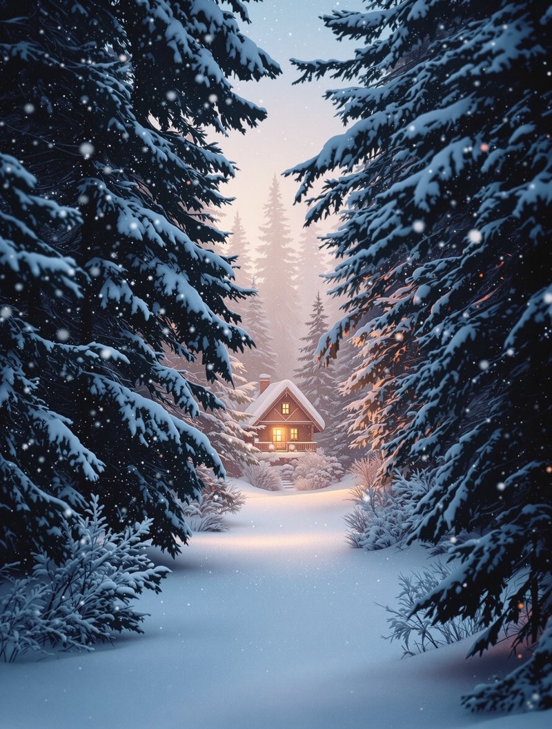 松间雪落 冬林悬情影视海报